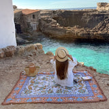 Isla Label Raffia Woven Picnic Rug XL