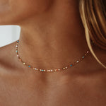 Rainbow Dainty Choker Necklace