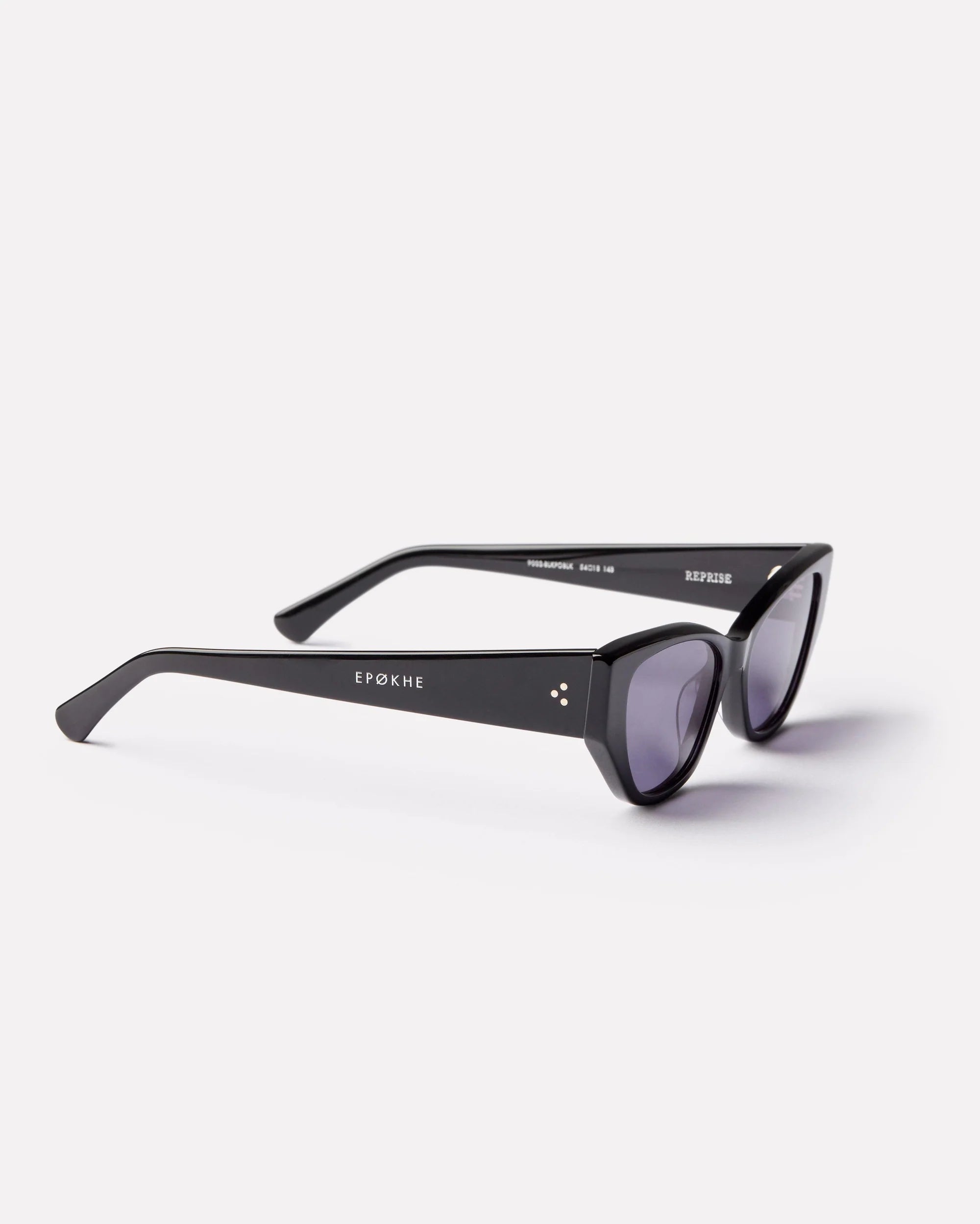 Epokhe Eyewear Reprise Polished Black/Black Lenses