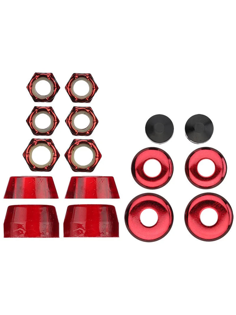 Thunder Bushing Upgrade and Rebuild Kit Red  90 Duro