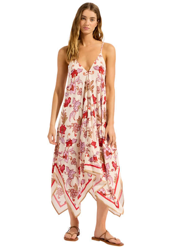 Seafolly SummerChintz Scarf Dress Ecru
