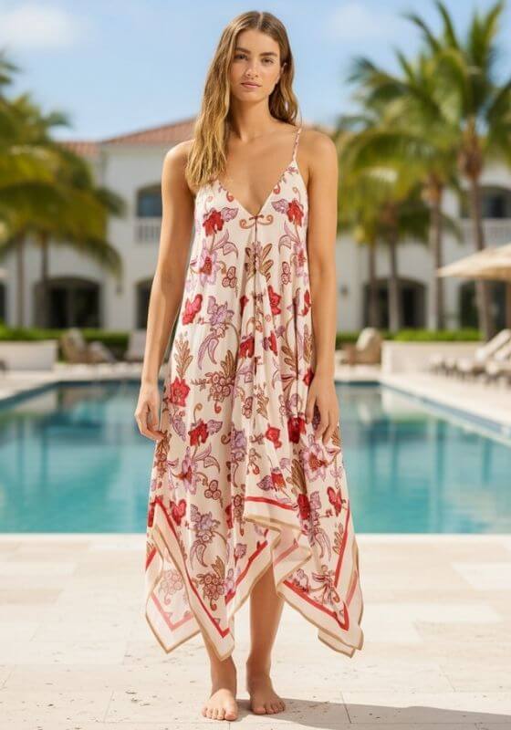 Seafolly SummerChintz Scarf Dress Ecru