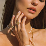 Atolea Golden Sun Ring