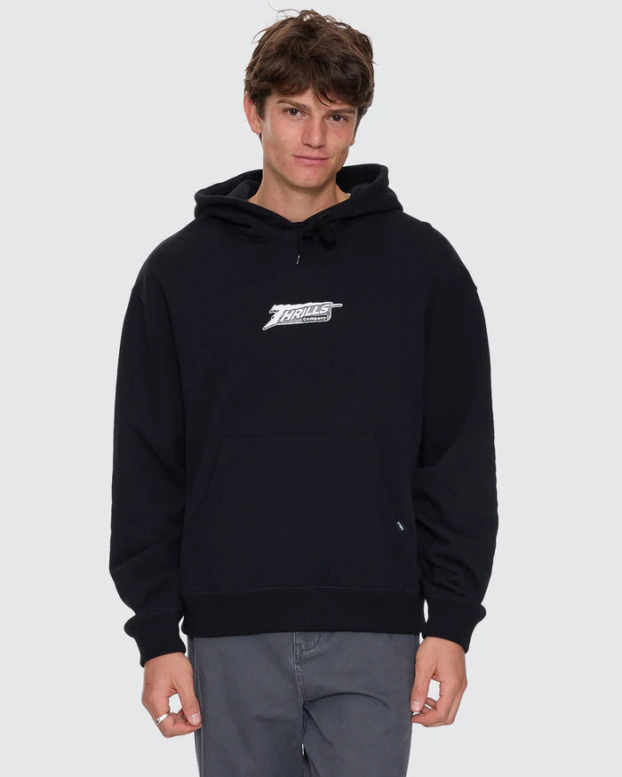 Thrills Heavy Voltage Slouch Pull On Cropped Hood - Black