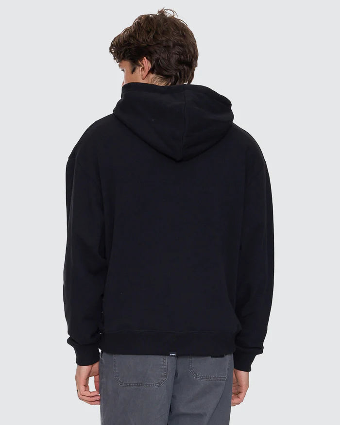 Thrills Heavy Voltage Slouch Pull On Cropped Hood - Black