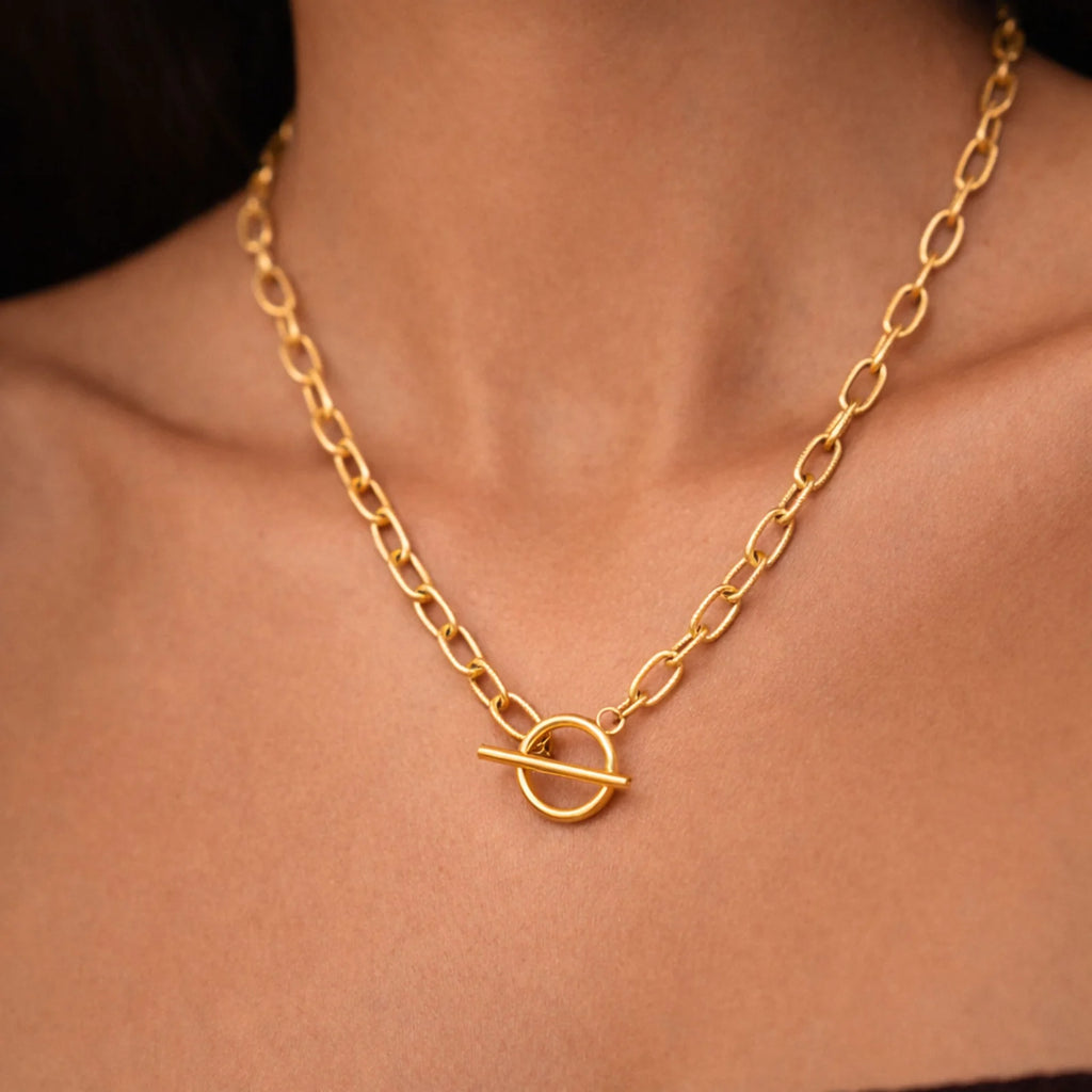Atolea Paperclip Toggle Choker