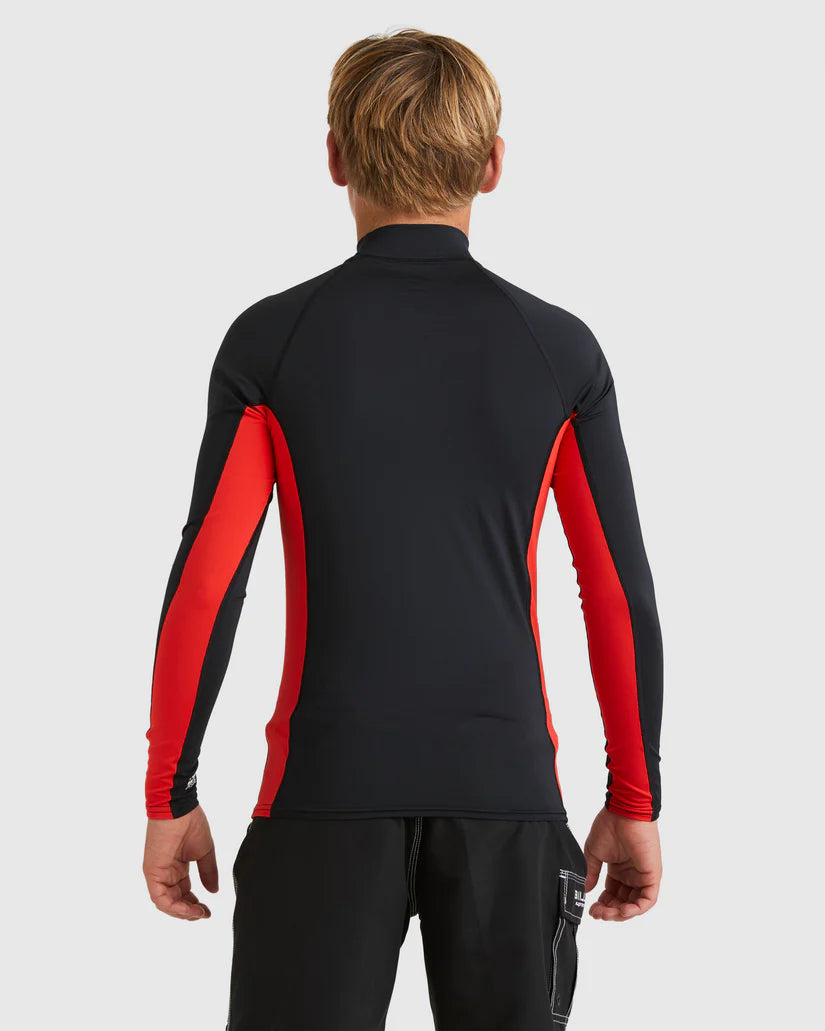 Billabong Jimmy Contrast Rash Vest Boys 8-16