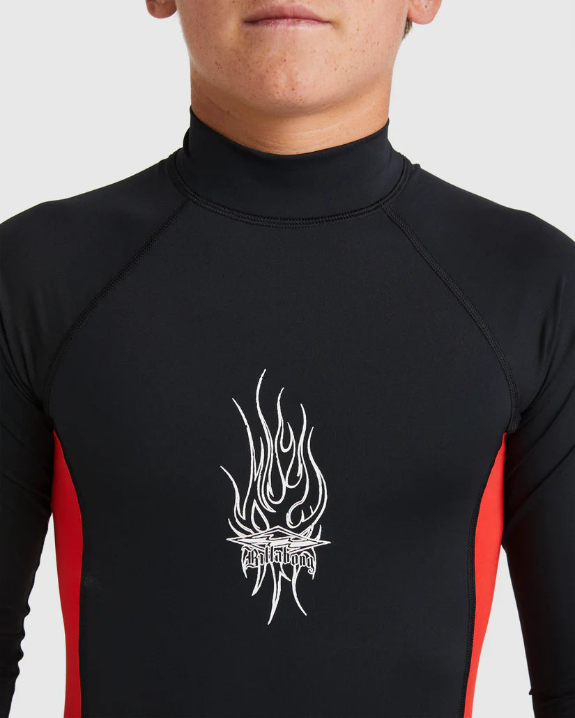 Billabong Jimmy Contrast Rash Vest Boys 8-16