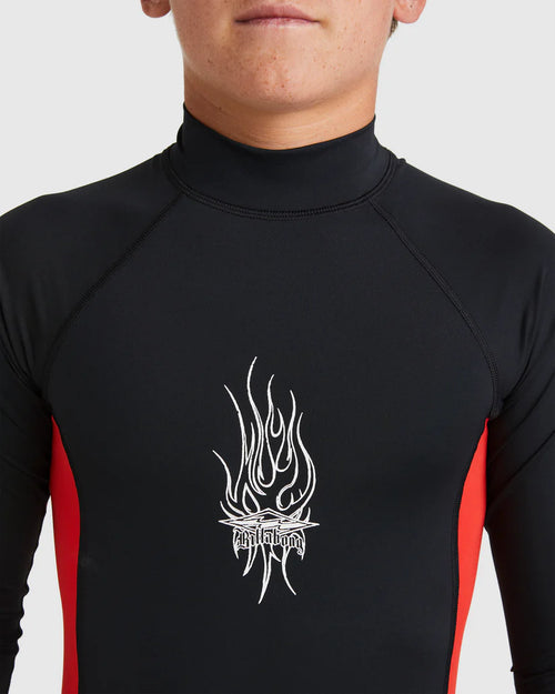 Billabong Jimmy Contrast Rash Vest Boys 8-16