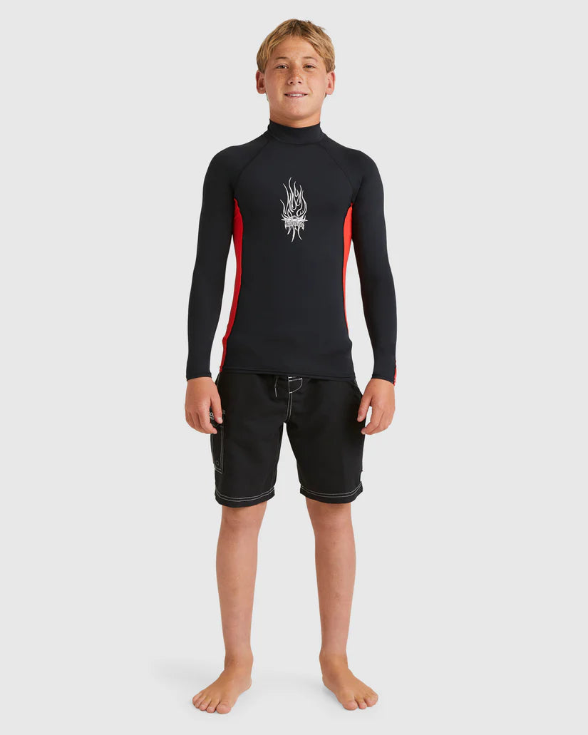 Billabong Jimmy Contrast Rash Vest Boys 8-16