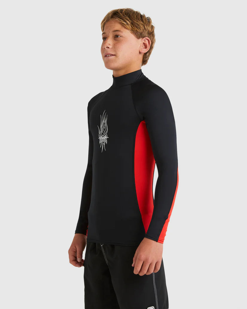 Billabong Jimmy Contrast Rash Vest Boys 8-16