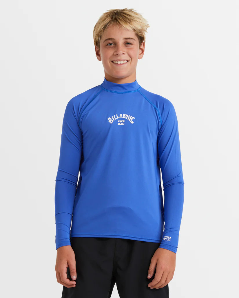 Billabong All Day Arch Rash Vest Boys 8-16