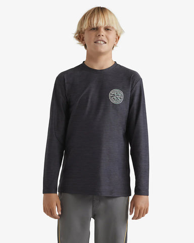 Billabong Rotor Shorline Long Sleeve Rash Vest Boys 8-16