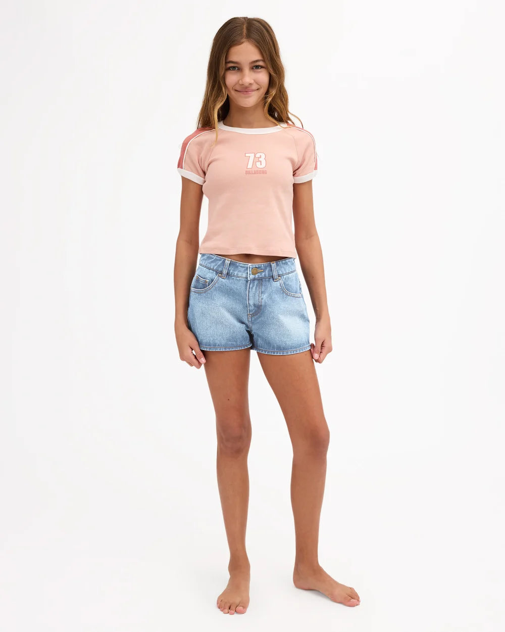 Billabong Salty Club Denim Shorts Girls 6-16
