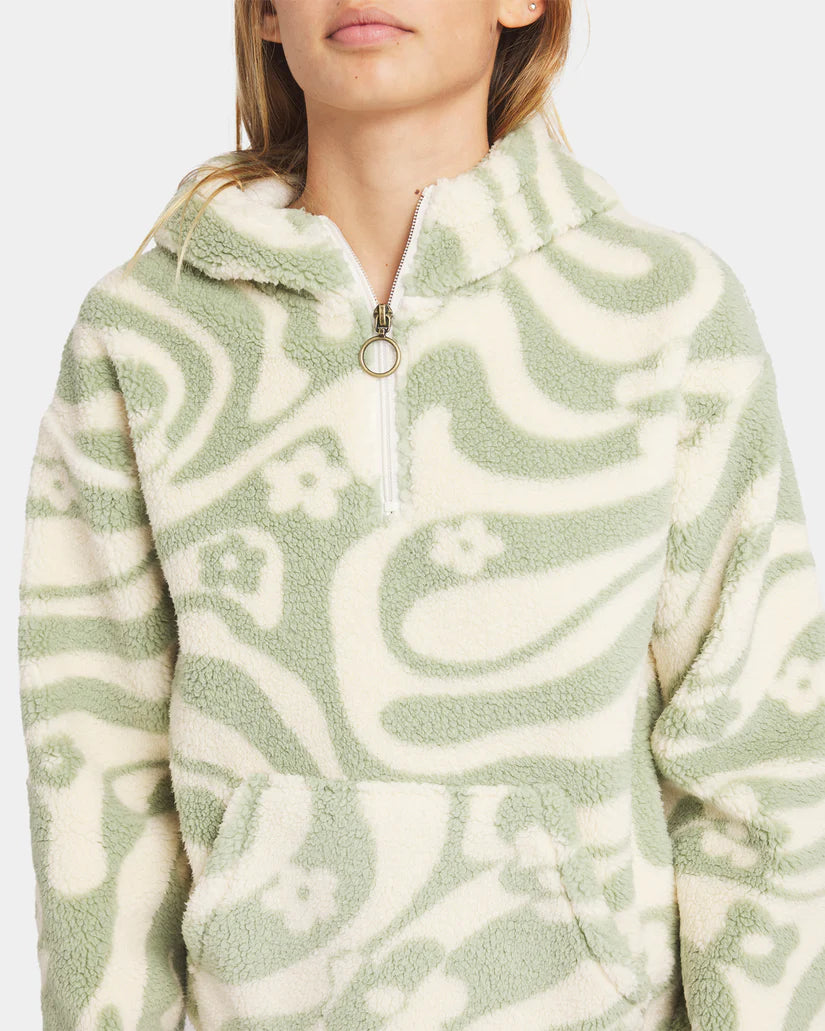 Billabong Just In Time Fleece Top Girls 2-16
