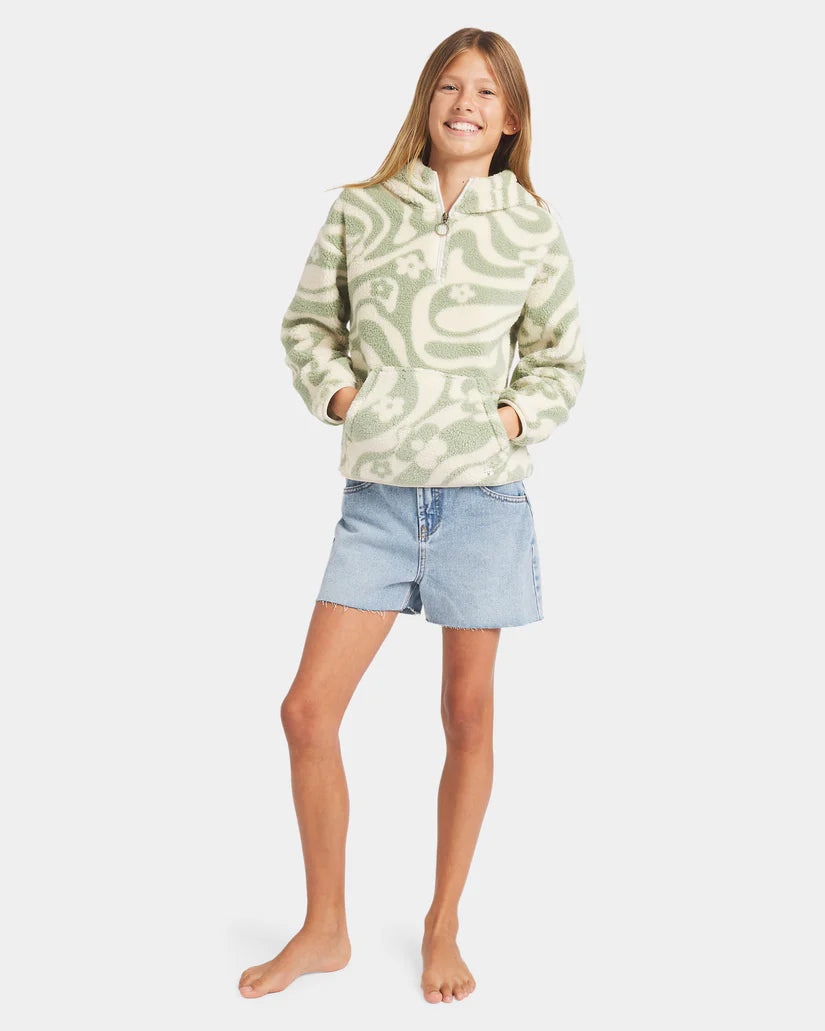 Billabong Just In Time Fleece Top Girls 2-16