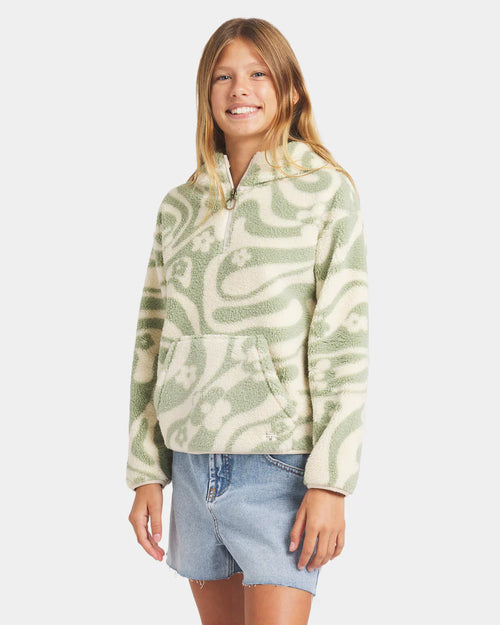 Billabong Just In Time Fleece Top Girls 2-16