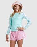 Catch A Wave Long Sleeve Rash Vest Girls