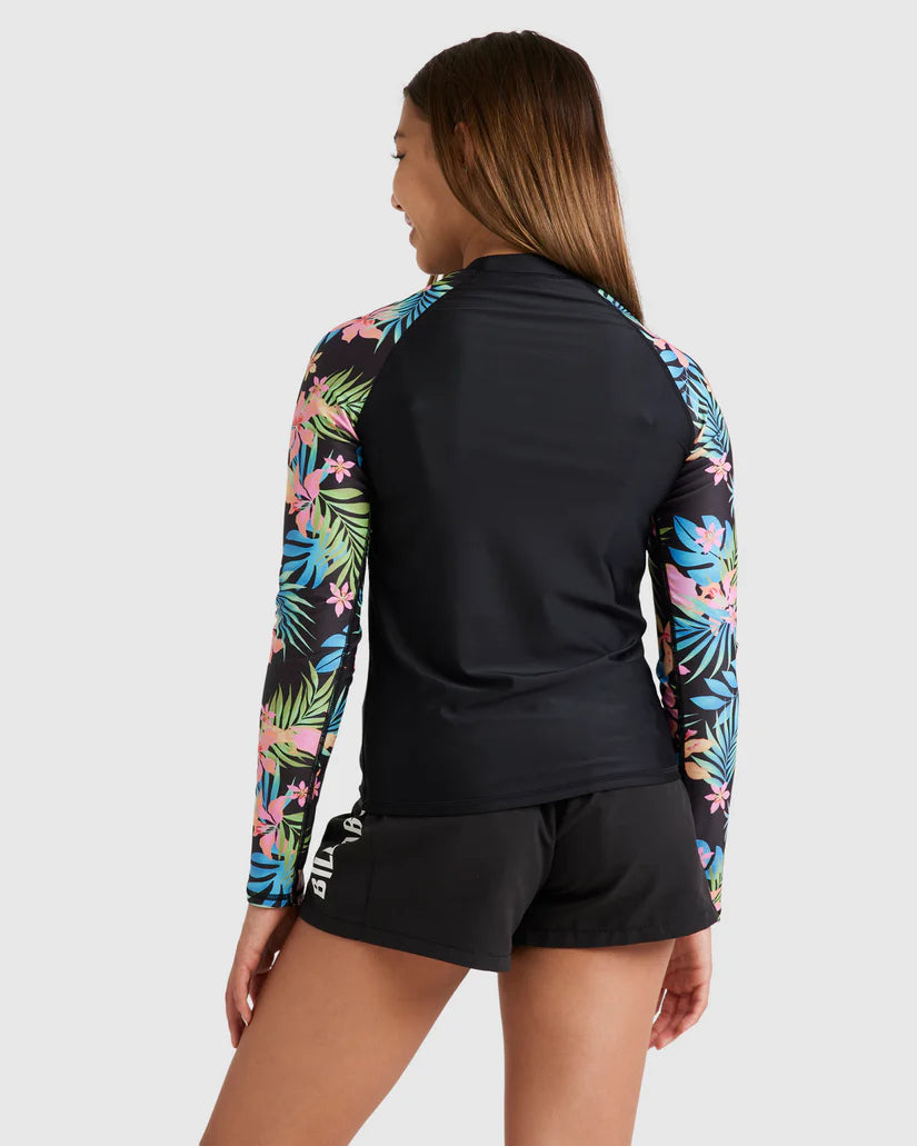 Billabong In Da Jungle Rash Vest Girls 2-16