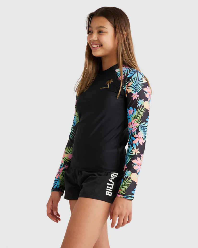 Billabong In Da Jungle Rash Vest Girls 2-16