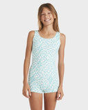 Billabong Lost On You Retro Surf Bodysuit One Piece Girls 6-16
