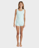 Billabong Lost On You Retro Surf Bodysuit One Piece Girls 6-16