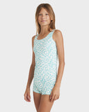 Billabong Lost On You Retro Surf Bodysuit One Piece Girls 6-16