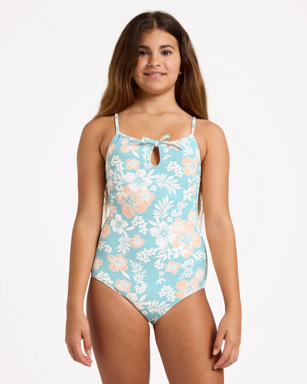 Billabong Hibiscus Haze One Piece Swimsuit Girls 6-16