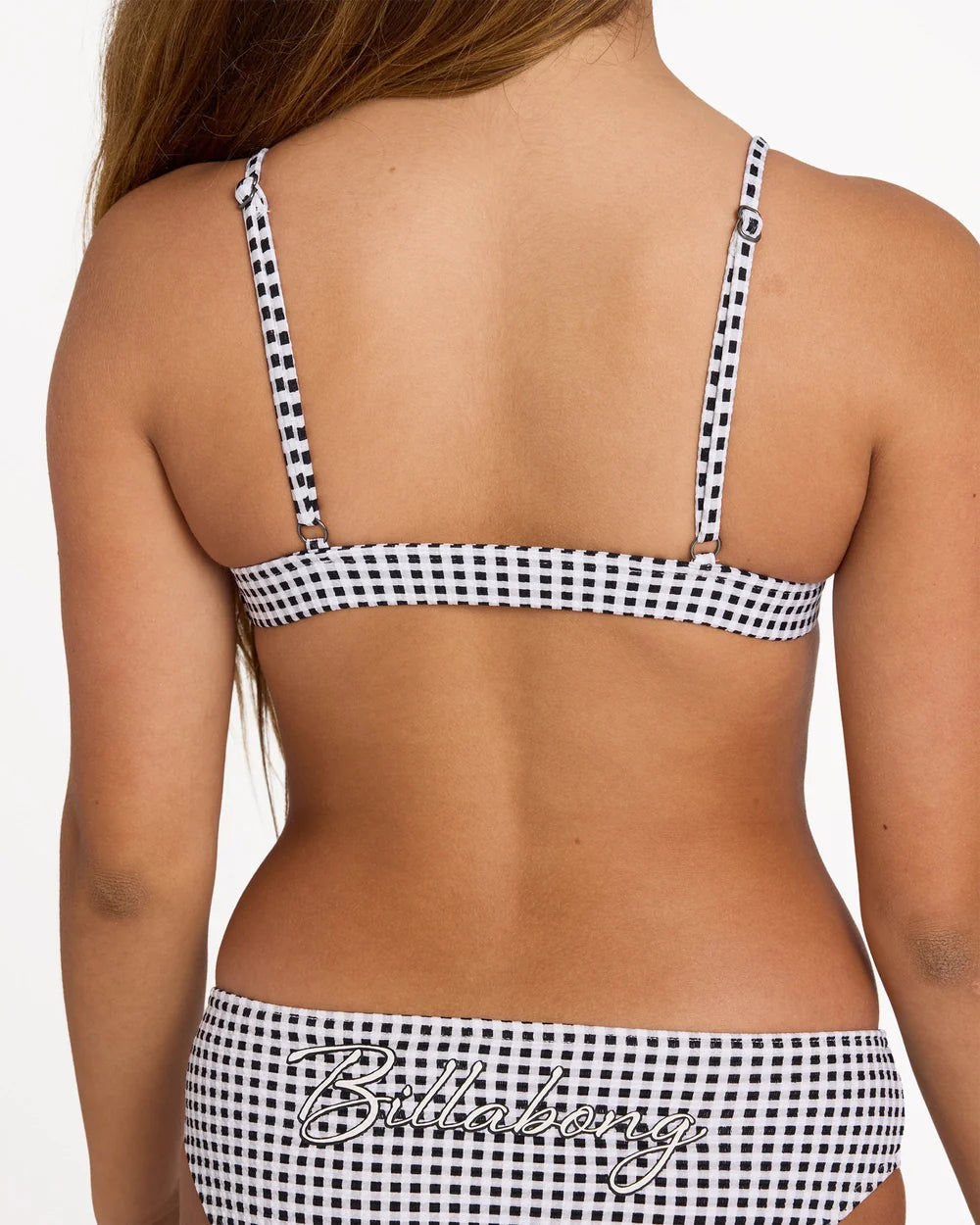 Billabong Gingham Crush Triangle Bikini Set Girls 6-16