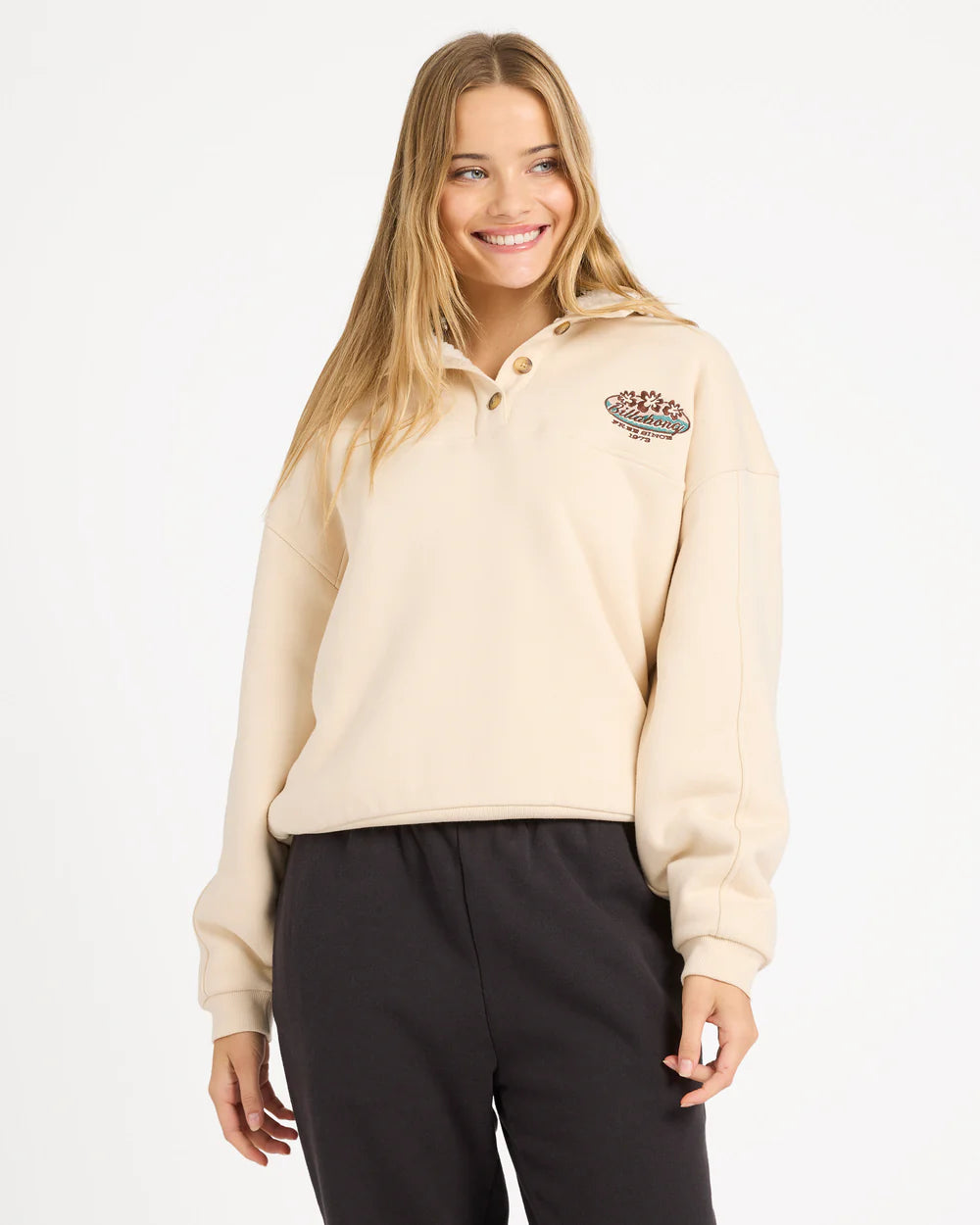 Billabong Classic Vibes Button Down Fleece Jumper
