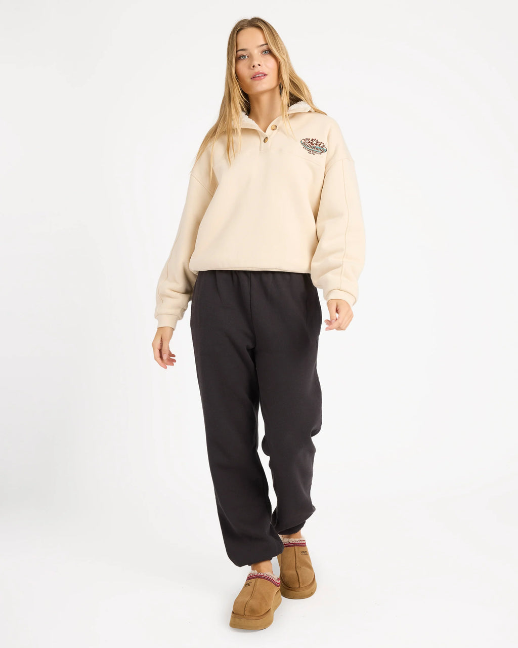 Billabong Classic Vibes Button Down Fleece Jumper