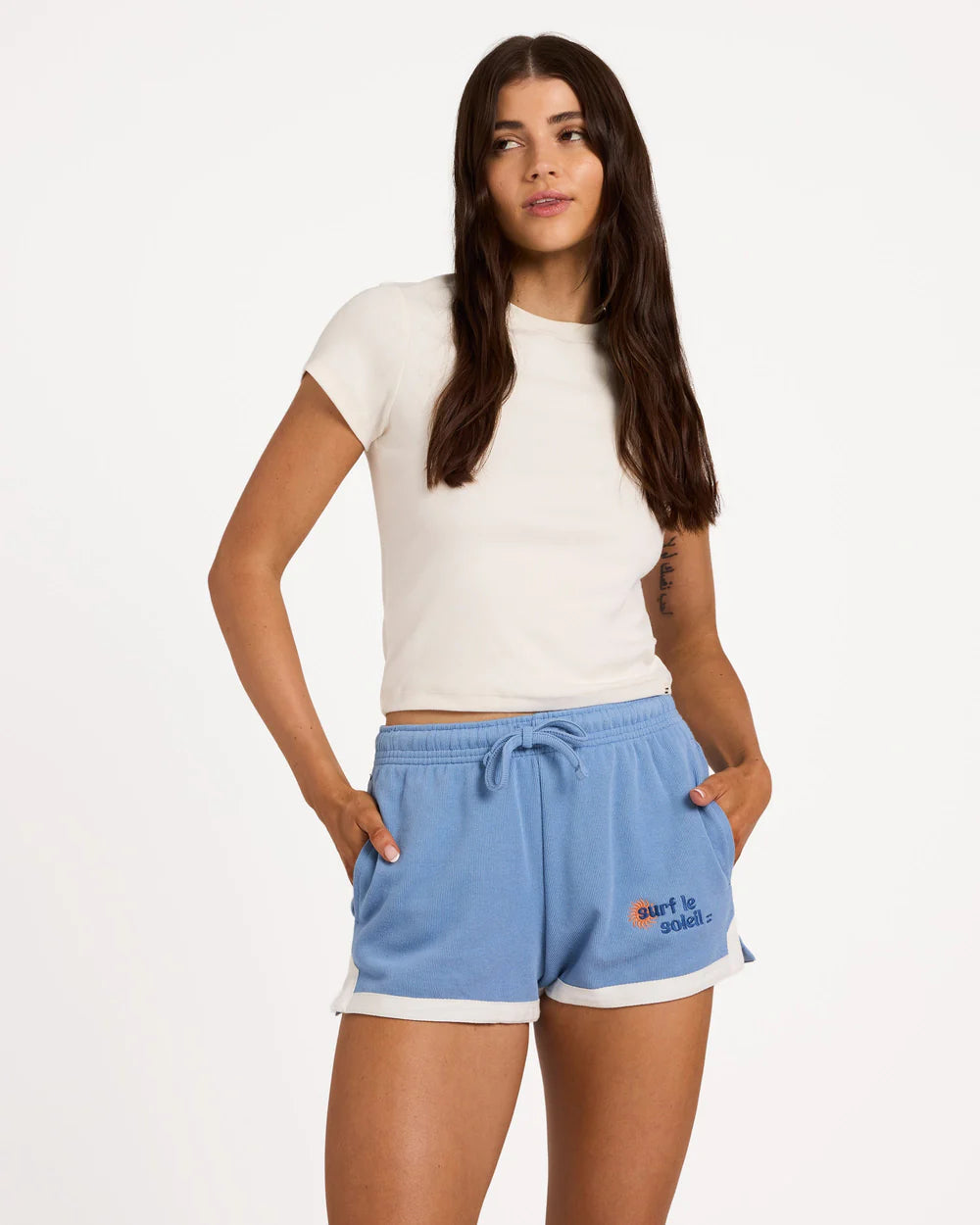 Billabong Surf Le Soleil Elastic Waist Shorts