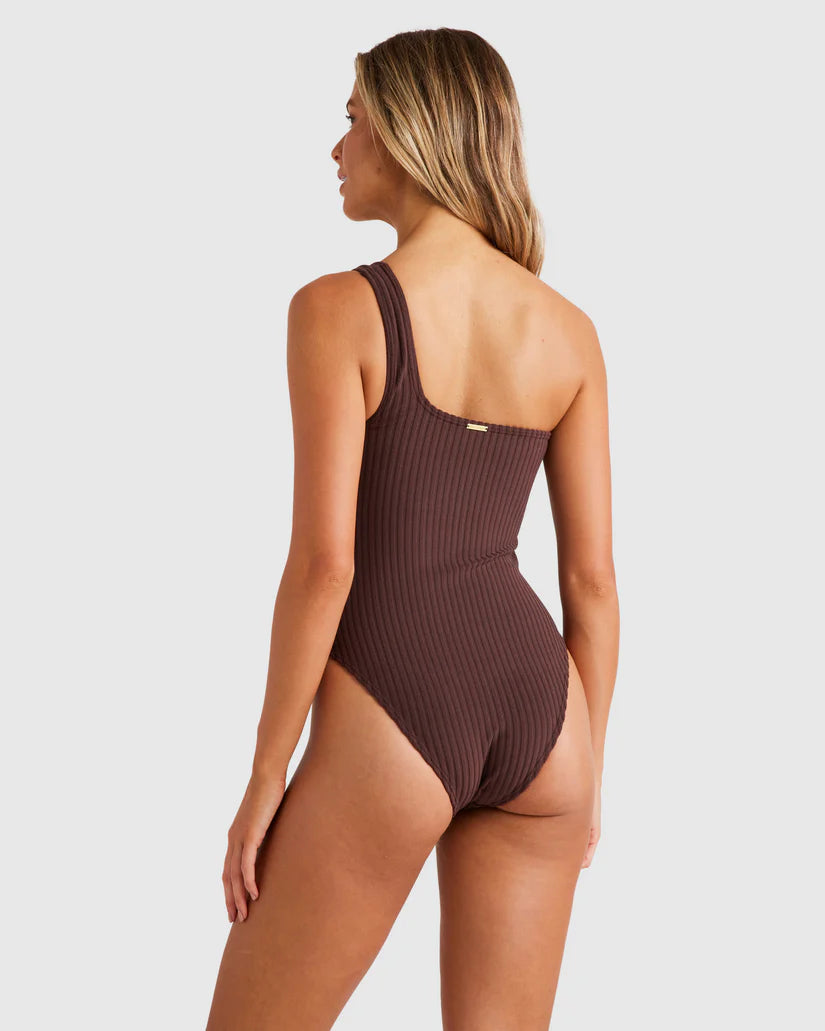 Billabong Terry Rib One Shoulder One Piece