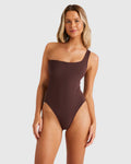 Billabong Terry Rib One Shoulder One Piece