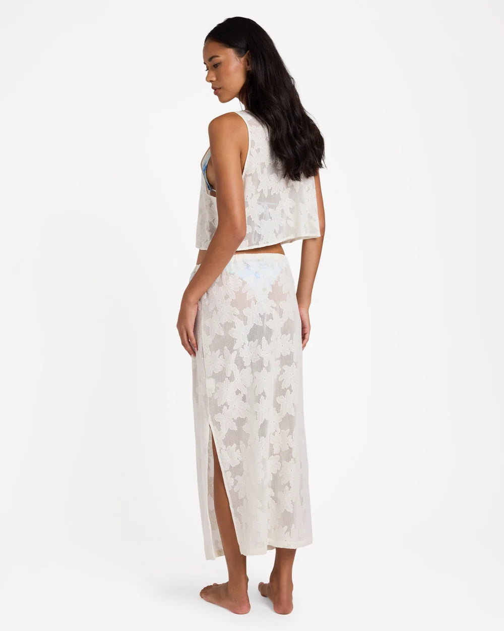 Billabong Salt Bloom Lace Midi Skirt