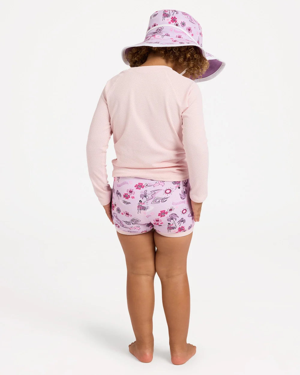 Billabong Hula Haze Long Sleeve Rash Vest Set Girls 0-5