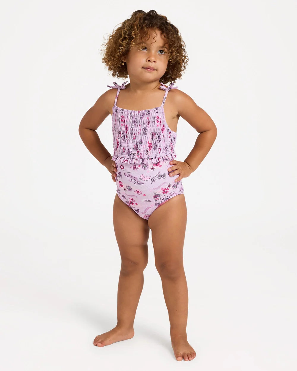 Billabong Hula Haze One Piece Swimsuit Girls 0-5