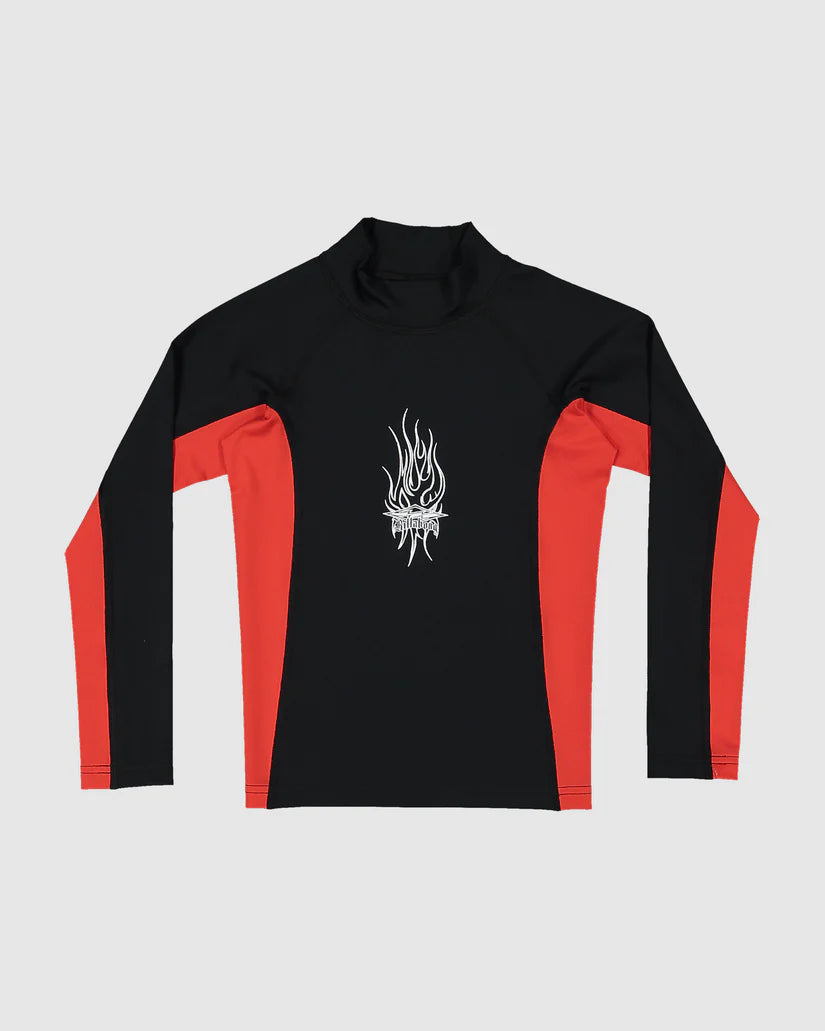 Billabong Jimmy Contrast Rash Vest Boys 0-7 Black