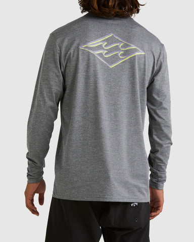 Diamond Shoreline Long Sleeve UPF 50 Surf T-Shirt