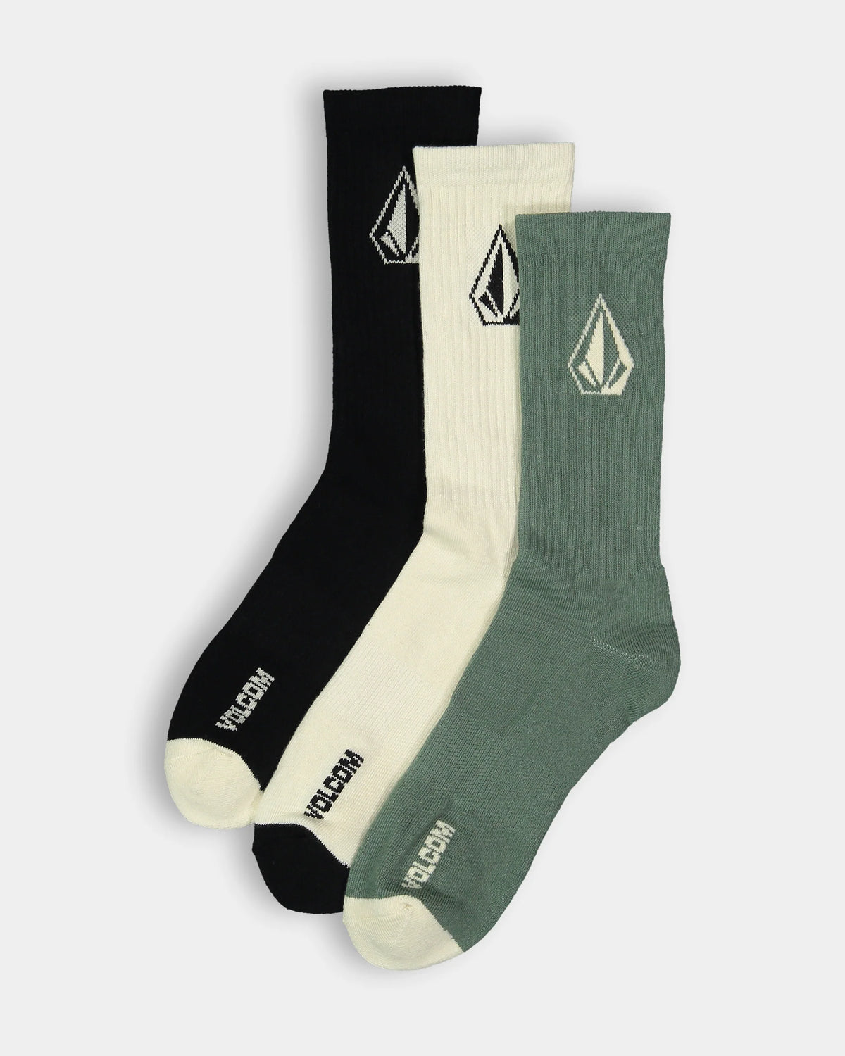 Volcom Full Stone Mix 3 Pack Crew Socks
