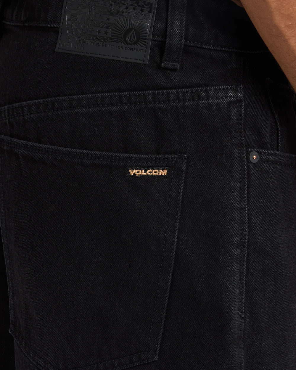 Volcom Billow 2 22" Denim Shorts Black