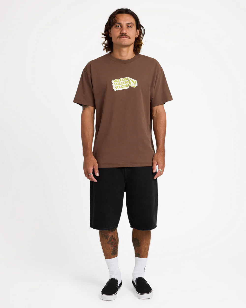 Volcom Billow 2 22" Denim Shorts Black