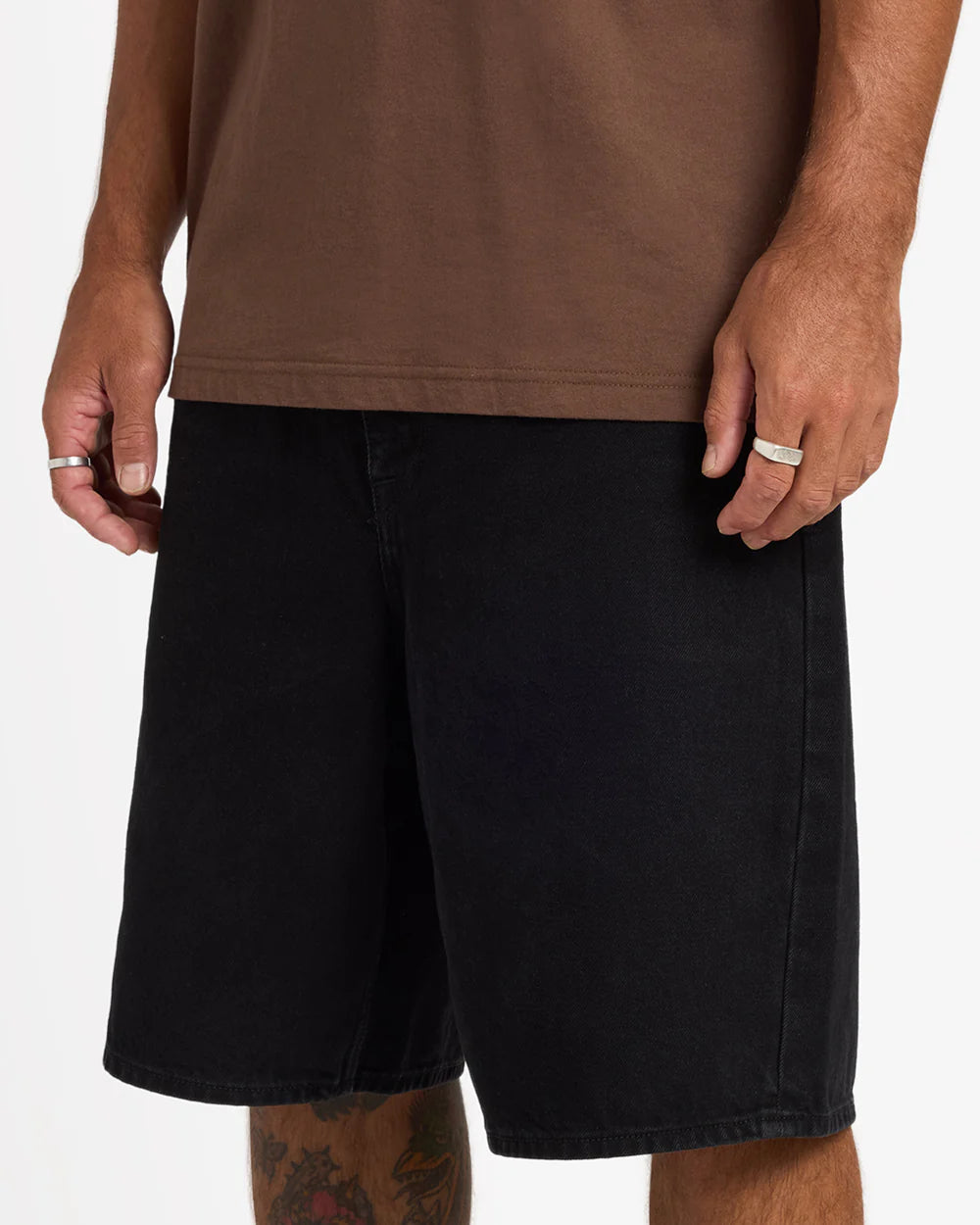 Volcom Billow 2 22" Denim Shorts Black