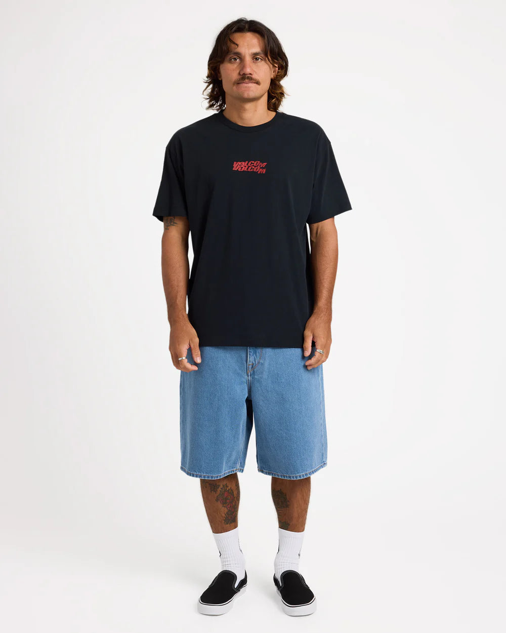 Volcom Billow 2 22" Denim Shorts Cali Blue