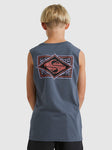 Back Flash Sleeveless Muscle T-Shirt Boys 8-16