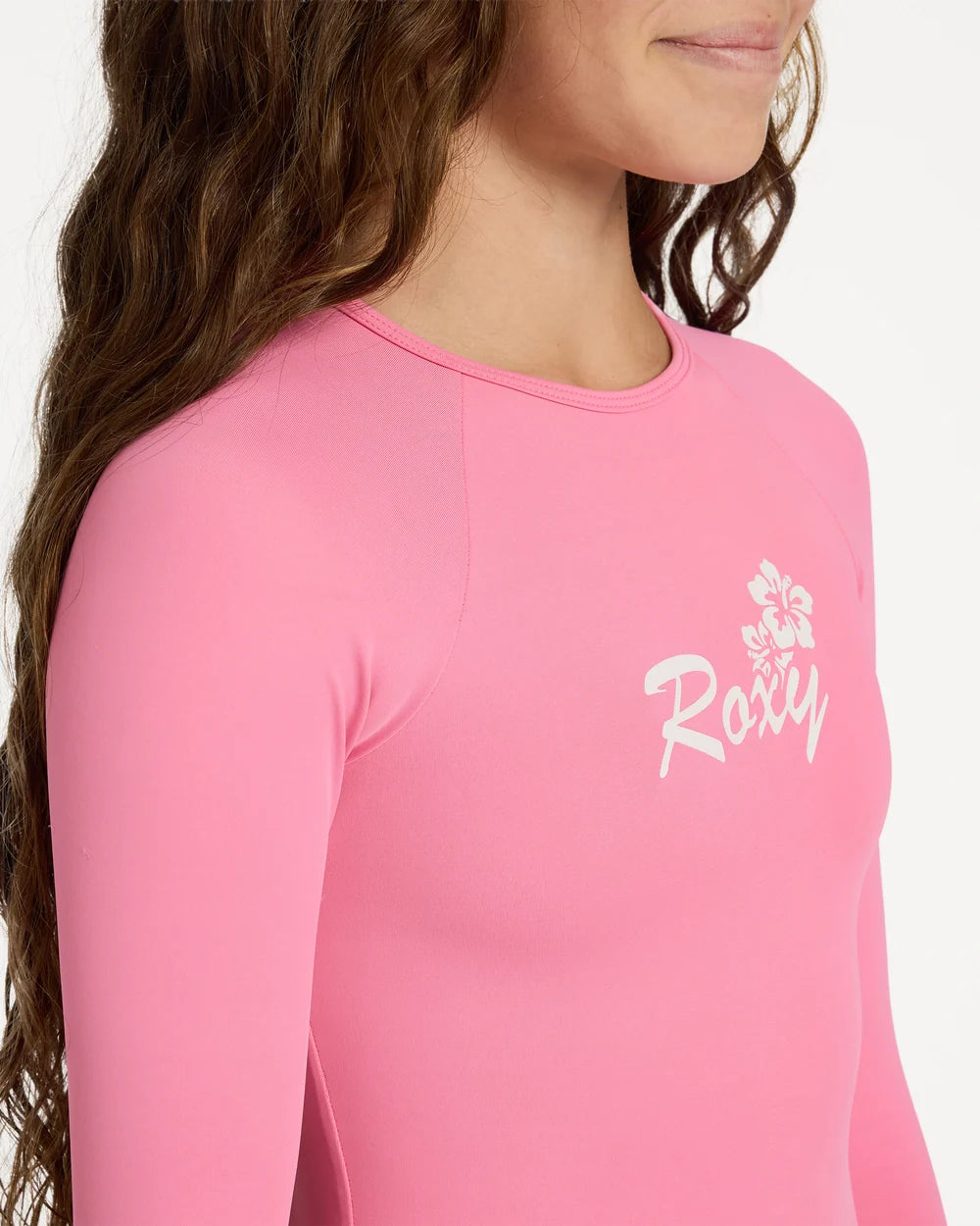 Roxy Summer Wave Long Sleeve One Piece Swimsuit Girls 8-16