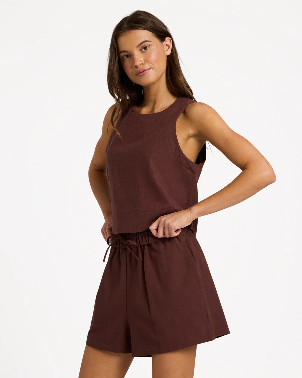 Roxy Place To Be Linen Shorts