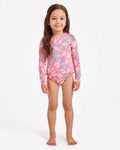 Roxy Ocean Lover Rash Vest Girls 2-7