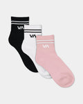 RVCA VA Mini 3 Pack Crew Socks
