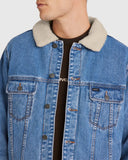 RVCA Denim Sherpa Trucker Jacket